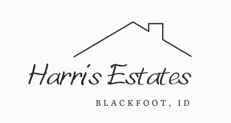 Logo for Harris Estates, a housing community built by GCMS Homes.